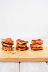 Fried Curried Fish Cake with Sweet Chili Sauce