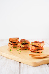 Fried Curried Fish Cake with Sweet Chili Sauce