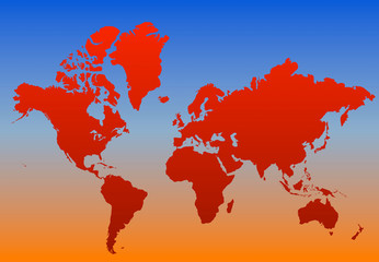 Mappa Terra 3D con colori e sfondi vari