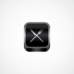 metal plate theme icon button