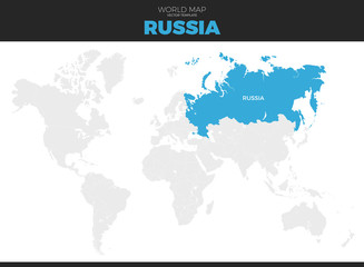 Russian Federation, Russia Location Map