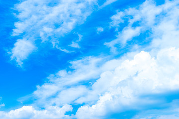 Blue sky in summer