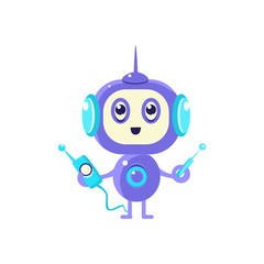Robot With Radio And Antenna