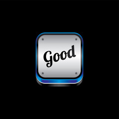website metal plate theme icon button