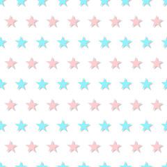 Fototapeta na wymiar Blue Pink Star Abstract White Background Vector Illustration
