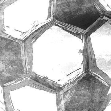 Football soccer ball abstract background easy editable
