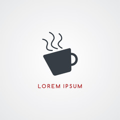 coffee restaurant theme icon sign logotype
