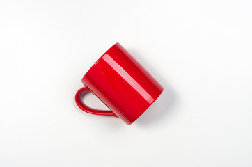 red coffee cup.