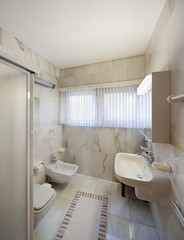 Fototapeta na wymiar Interior, domestic bathroom