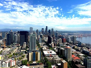 Naklejka premium Downtown Seattle skyline