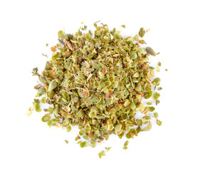 Oregano on white background