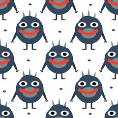 set of monsters in Flete muzzle funny children painted different pattern