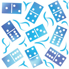 Decorative dominoes pattern. Seamless pattern. Stock vector. Vector seamless patterns.