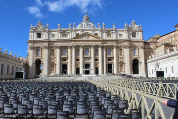 Piazza san pietro, aspettando il Papa