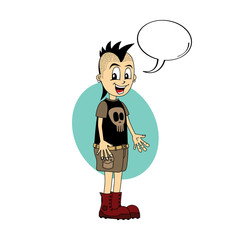 male cartoon character caption speech bubble