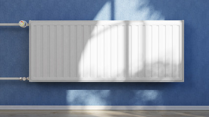 Obraz premium Heizung an Wand im Haus