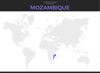 Republic of Mozambique Location Map