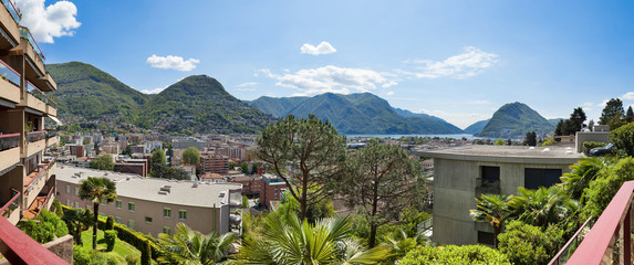 Lugano, panoramic view