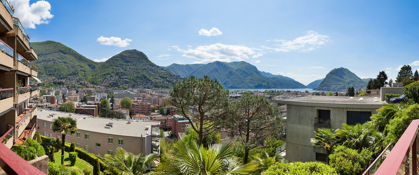 Lugano, panoramic view