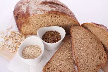 Different bread. Food background.