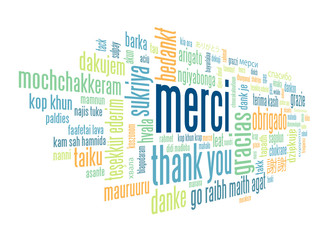 Nuage de Tags "MERCI" © Web Buttons Inc