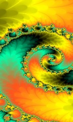 abstract pattern, fractal, fantastic space eye