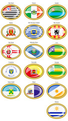 Flags of the Brazilian states and cities.