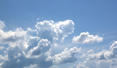 blue sky and clouds sky.