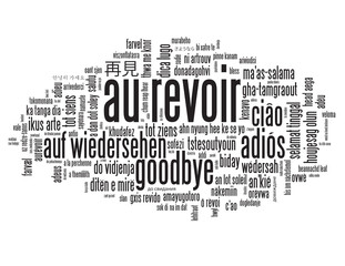 Nuage de Tags AU REVOIR © Web Buttons Inc