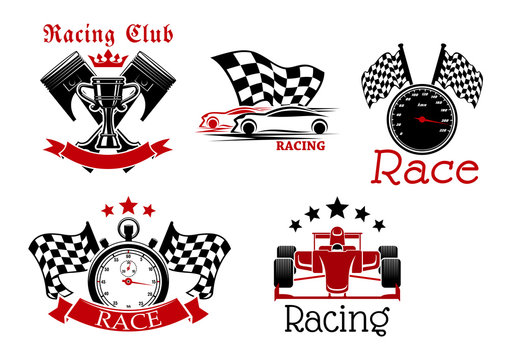 Motorsport symbols for sporting competition design
