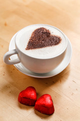 cappuccino with heart