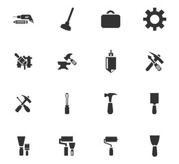 Obraz premium Work tools icons set