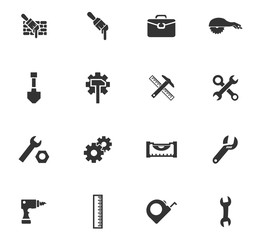 Work tools icons set