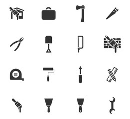 Work tools icons set