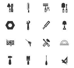 Work tools icons set