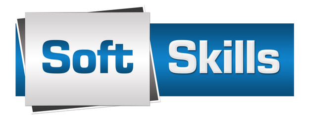 Soft Skills Blue Grey Horizontal Background 