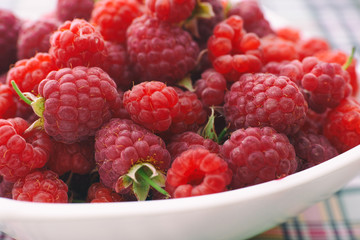Fresh organic raspberry