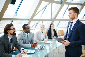 Business training at conference