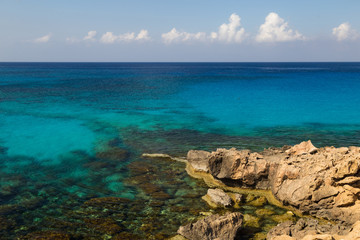 Fototapeta na wymiar Seascape - Mediterranean Sea - Cyprus
