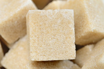 Group of beige sugar cubes