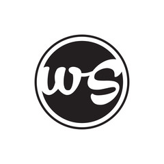 initial letter logo circle with ring
