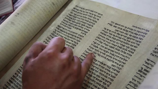 Reading from Old Torah