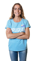 Weiblicher Sport Fan aus Uruguay