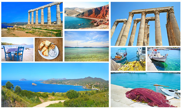collage Greece - greek summer photos collection