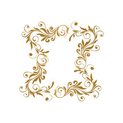 Vector set of vintage styled calligraphic elements