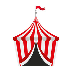 circus tent isolated icon design