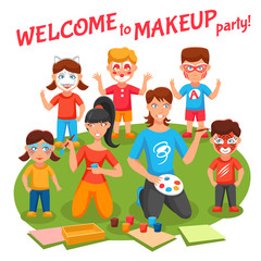 Makeup Party Illustration 