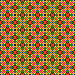 graphic ornament made geometric shapes, different colouring,shapes and sizes