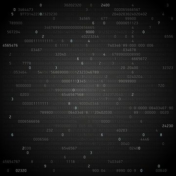 Abstract technology background, figures, computer code, vector design wallpaper