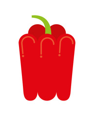 pepper fresh vegetable isolated icon design